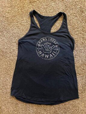 Hang Loose Hawaii Top Tank Logo OAHU MAUI KAUAI LANAI MOLOKAI One Size